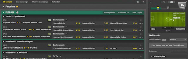 Das Livecenter von bet365: Vielseitig und kostenlose Livestreams