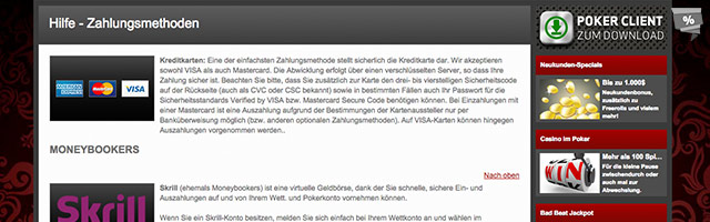 Die Zahlungsmethoden bei BetVictor