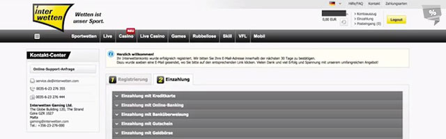 Zahlungsart auswählen