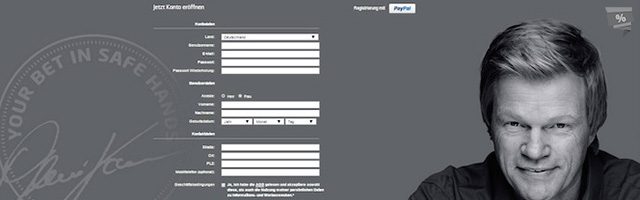 Mit nur wenigen Klicks registrieren