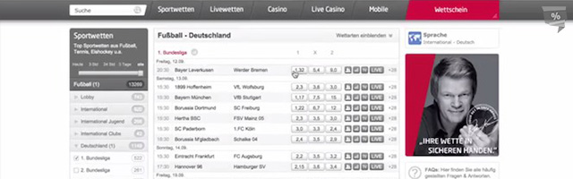 Die meisten Wetten bei Tipico befassen sich mit dem Thema Fußball