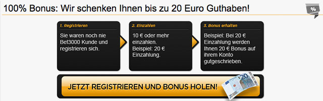 Anmelden und 100€ Bonus sichern!