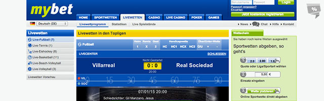 Attraktive Livewetten und viele Livestreams