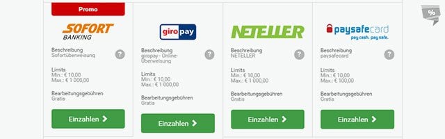 Stargames Einzahlungsmethoden