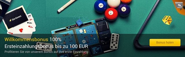 Stargames Einzahlungsbonus
