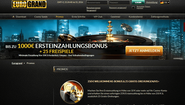EuroGrand Account löschen