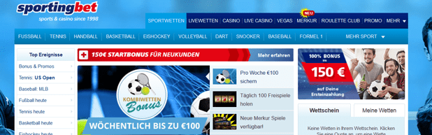 Wetten bei Sportingbet