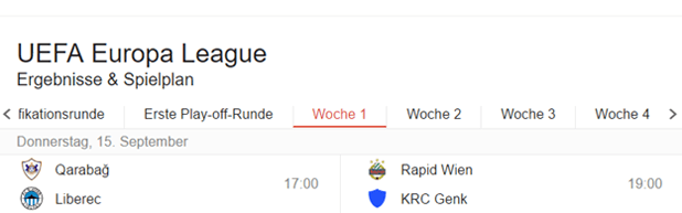 Europa League Quoten Vergleich