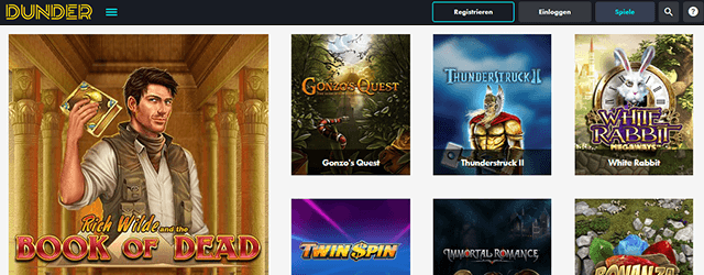 Dunder Casino Games